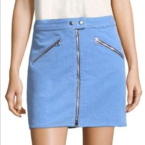 BNWT Riviera/Racer corduroy blue skirt